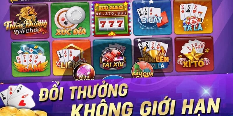 Đa dạng game đổi thưởng